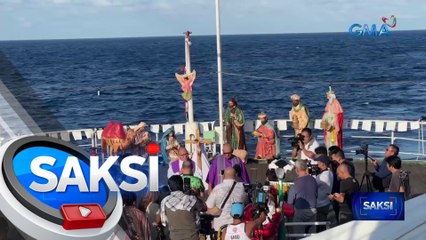 Civilian convoy na biyaheng Lawak Island, bumalik sa Palawan matapos hindi tantanan ng China | Saksi