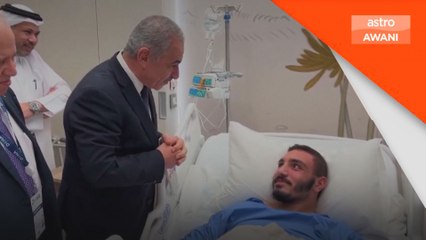 PM Palestin lawat mangsa serangan di Hospital Doha