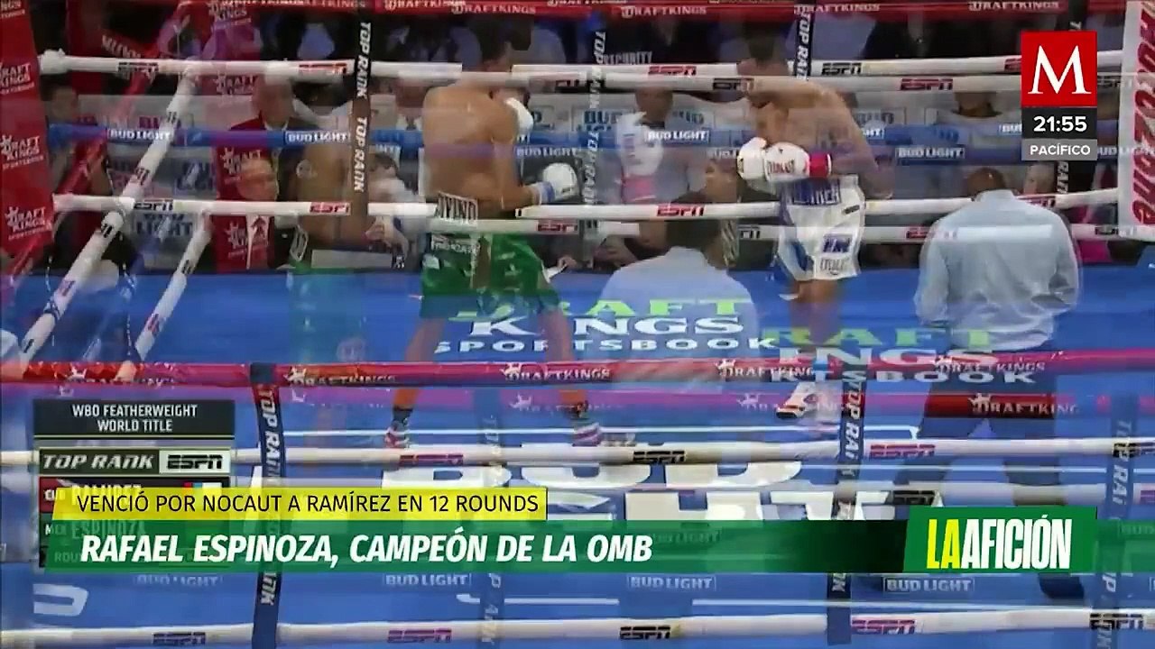 Rafael Espinoza vence al cubano Robeisy Ramírez y es nuevo campeón peso pluma de la OMB