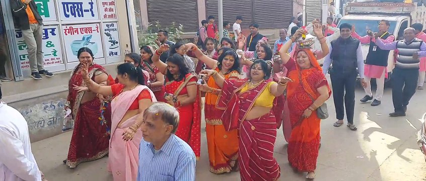 कलश यात्रा में झलकी श्रद्धा, श्याम भक्ति में रंगा शहर