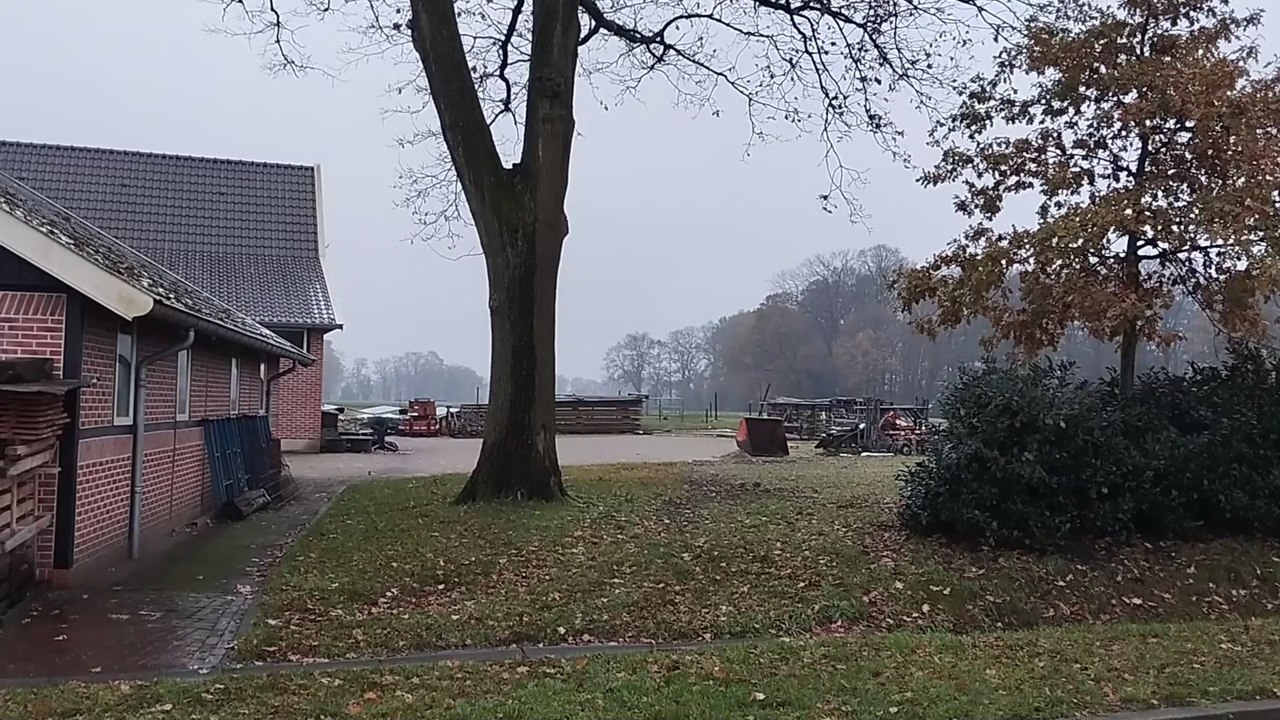 wandeling  bij het huis