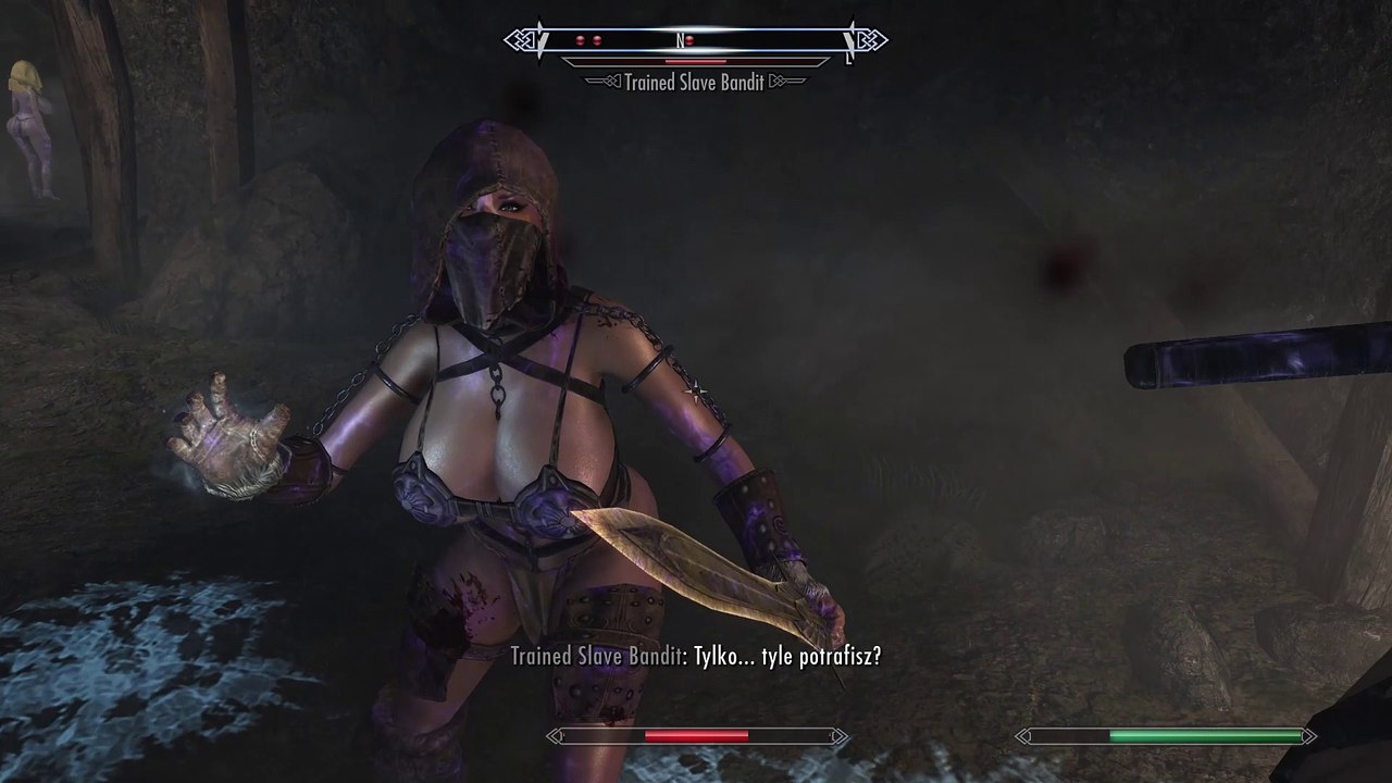 Seksowna trenerka niewolników sama została niewolnicą - Skyrim - historia prawdziwa (odcinek 1)