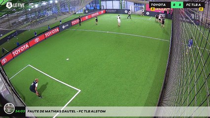 Faute de Mathias DAUTEL - FC TLB ALSTOM