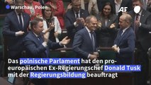 Polnisches Parlament beauftragt Pro-Europäer Tusk mit Regierungsbildung