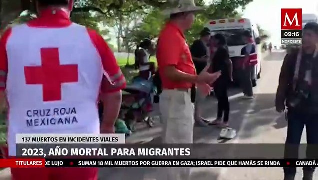 El 2023 fue el año con más muertes de migrantes en accidentes carreteros