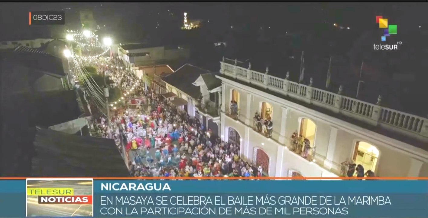 Nicaragua exalta la tradición del baile más grande de la marimba