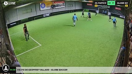 Faute de Geoffrey Sillard - GLOBE SOCCER