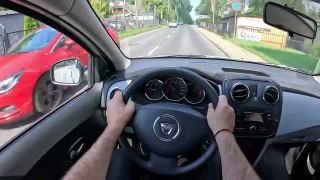 2015 Dacia Sandero II [1.2 16V 75HP]_0-100_ POV Test Drive