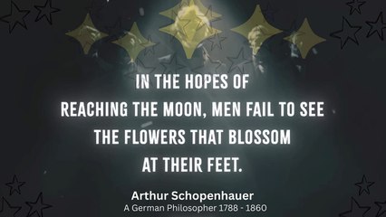 Ancient German Philosopher worthy lines for all of us