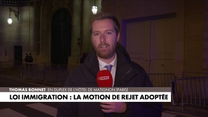 Loi immigration : la motion de rejet adoptée