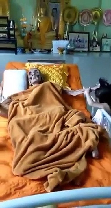 Luang Pho Yai. 109 years old Thai Buddhist monk.