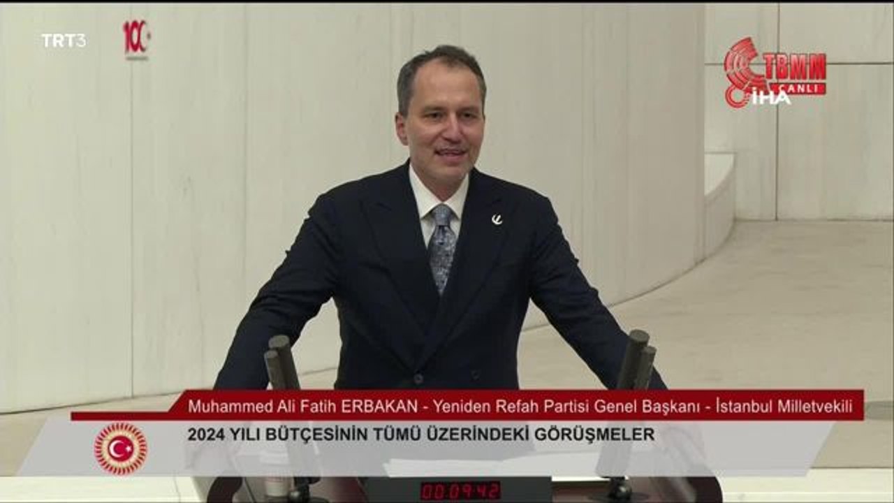 Yeniden Refah Partisi Genel Başkanı Fatih Erbakan'dan bütçe açıklaması