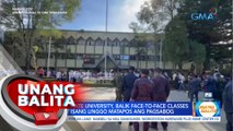 Mindanao State University, balik face-to-face classes na mahigit isang linggo matapos ang pagsabog | UB