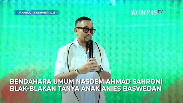 Sahroni Blak-blakan Tanya Anak Anies Soal Minat Terjun ke Politik, Ini Jawabannya