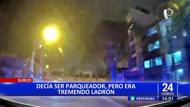 Surco: PNP y serenos capturan a falso parqueador que robaba celulares
