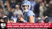 North Carolina QB Drake Maye Declares for 2024 NFL Draft