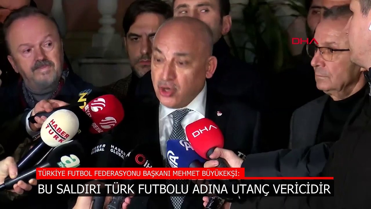 TFF Başkanı Büyükekşi, Halil Umut Meler'e yapılan saldırı sonrası konuştu: Hakemleri hedef gösteren herkes bu aşağılık suçun ortağıdır