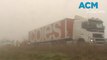 Heavy fog causes crashes involving 30 vehicles on Victoria's Western Freeway