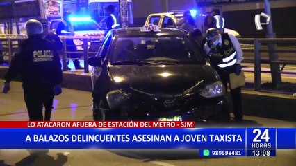 A balazos delincuentes asesinan a joven taxista en San Juan de Miraflores