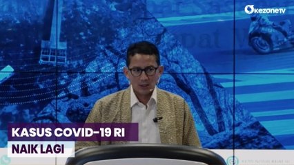 Скачать видео: Covid-19 RI Melonjak, Begini Respons Menparekraf Sandiaga Uno