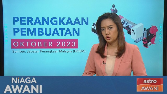 Niaga AWANI: Data & statistik: Nilai jualan sektor pembuatan susut kepada 1.4%