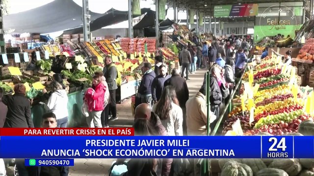 Javier Milei asume presidencia de Argentina: Shock es necesario para superar crisis económica