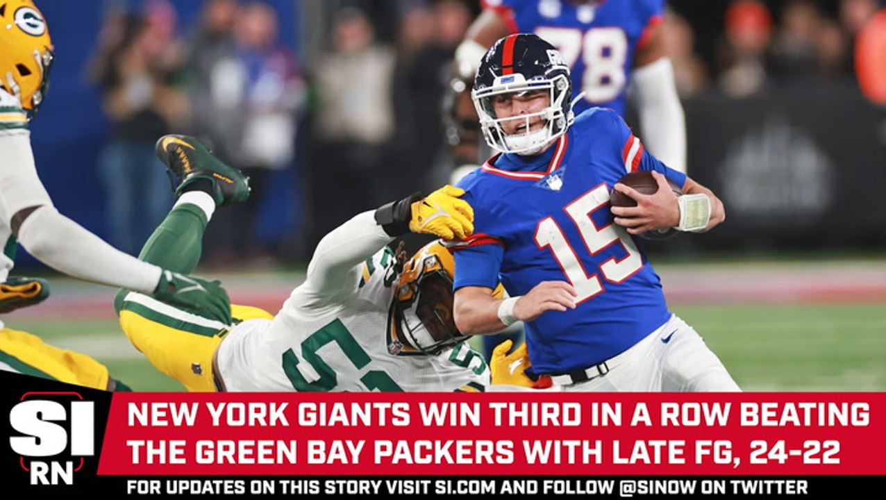 Giants Stun the Packers With Late Field Goal video Dailymotion