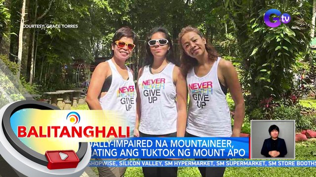 Visually-impaired na mountaineer, narating ang tuktok ng Mount Apo | BT