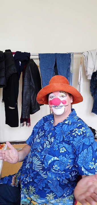 Clown Saschi Backstage