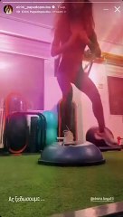 Η Ειρήνη Παπαδοπούλου γυμνάζεται