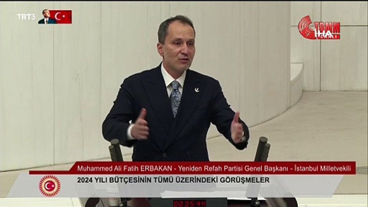 Fatih Erbakan: "Biz Yeniden Refah Partisi olarak mutlaka borçlanmadan denk bütçenin gerçekleştirilmesi gerektiğini bir kez daha ifade ediyoruz"