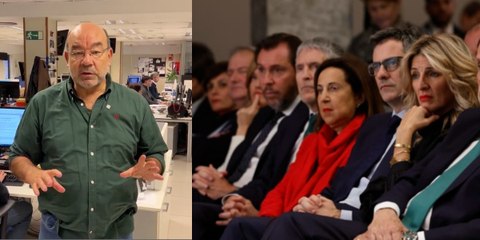 Ángel Expósito zarandea con una pregunta contundente a los 14 ministros que fueron al acto norcoreano de Pedro Sánchez