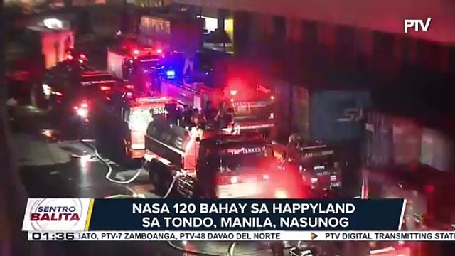 Higit 200 pamilya sa Happyland sa Tondo, Manila, nawalan ng tirahan dahil sa sunog