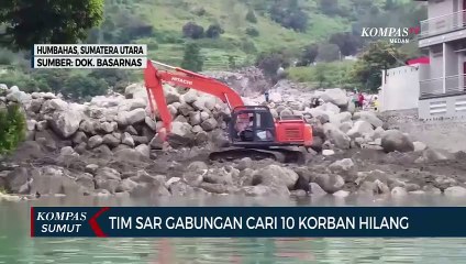 Descargar video: Tim SAR Gabungan Masih Cari 10 Korban Hilang Banjir Bandang dan Longsor di Humbahas