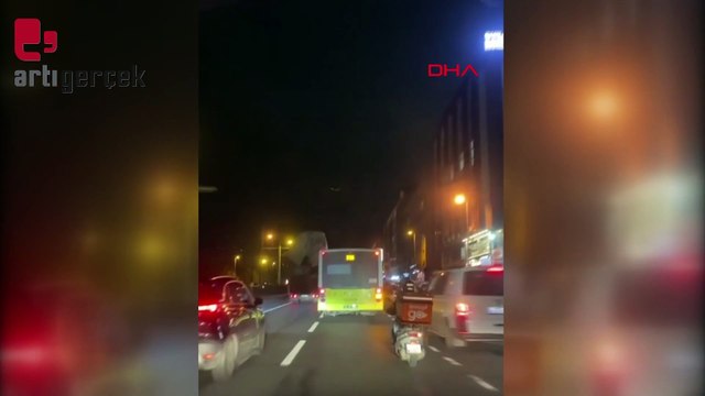 Aşırı yüklü kamyonun tehlikeli yolculuğu