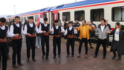 Doğu Ekspresi, Erzincan'da törenle karşılandı