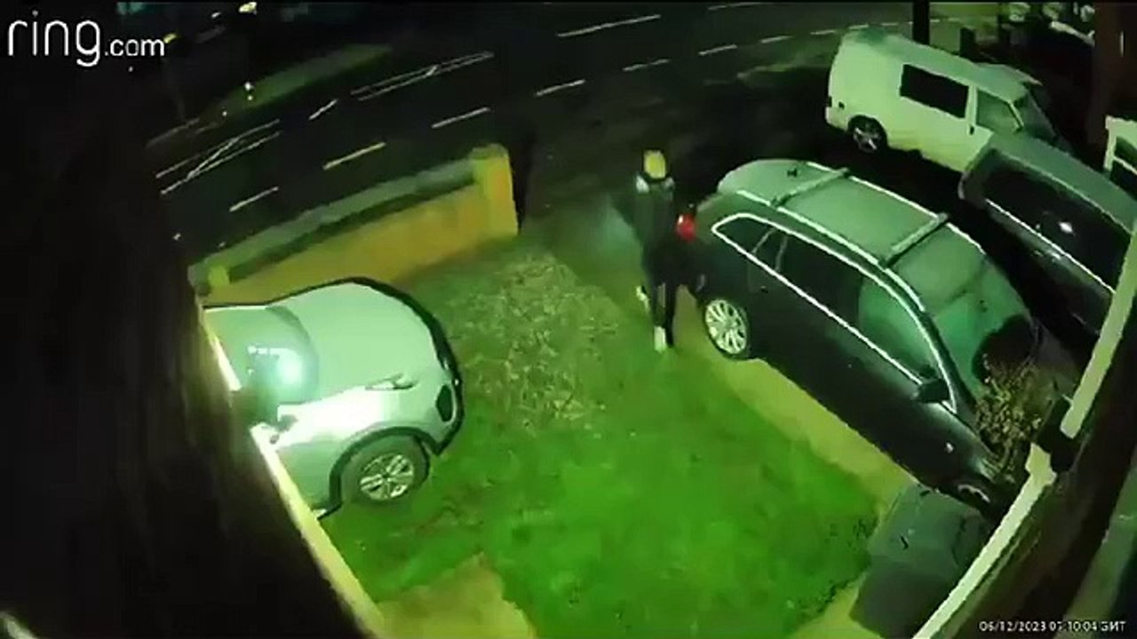 Shocking moment man slammed into wall by car thief in Doncaster