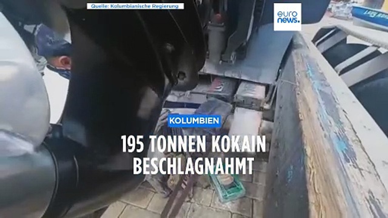 Kolumbianische Behörden stellen 195 Tonnen Kokain sicher