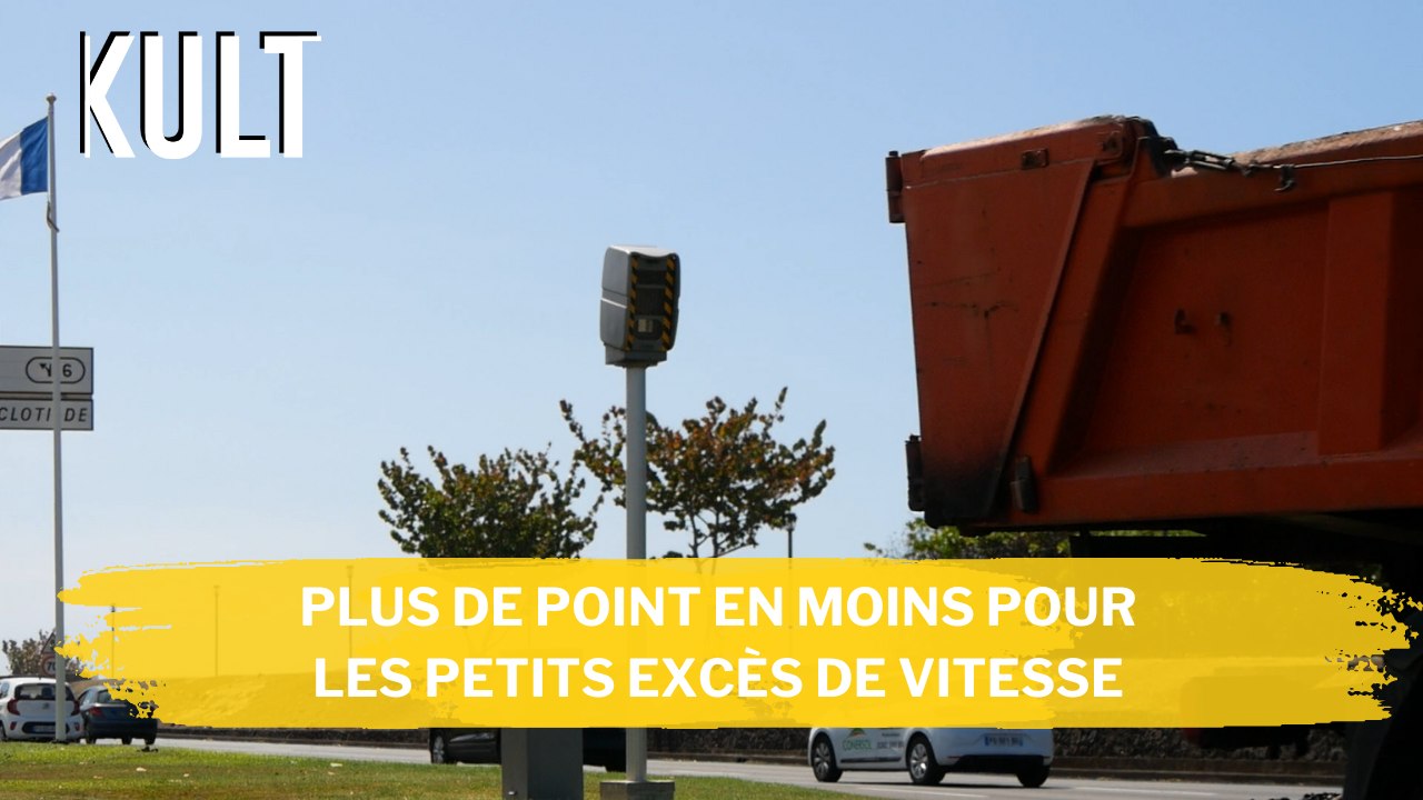 Plus de point en moins pour les petits excès de vitesse