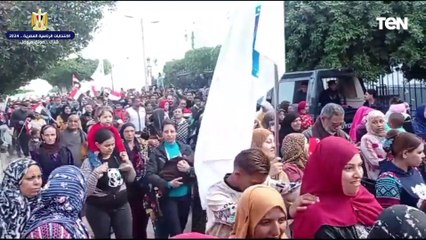 الآلاف يشاركون في مسيرات حاشدة بالمنيا احتفالا بالعرس الانتخابي