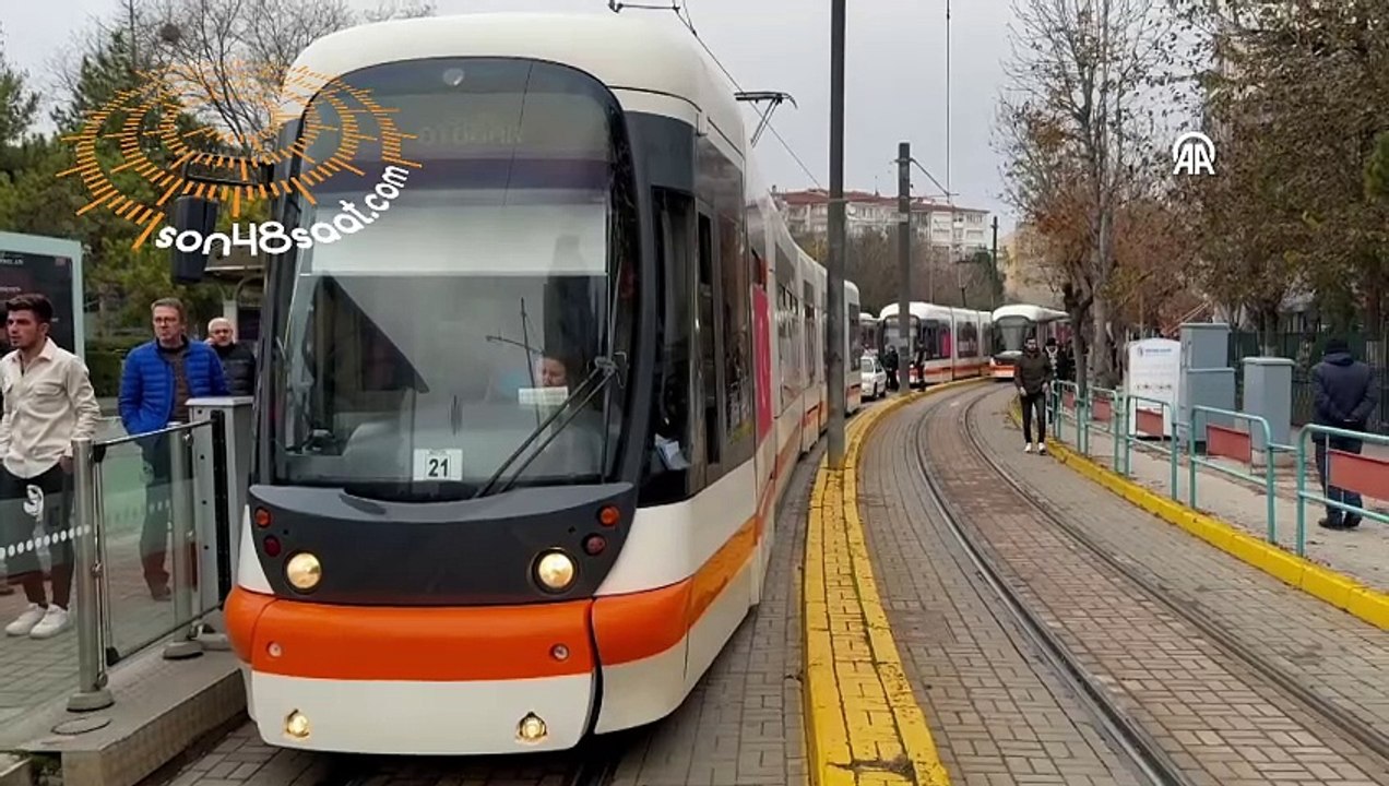 Eskişehir'de tramvay'da kavga