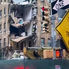 BREAKING:  The collapse of a six-story building  #Bronx | #New York