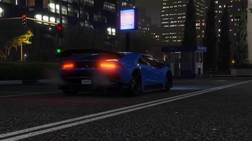 Huracan Performante night ride _ 4K