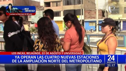 Metropolitano: ya operan las estaciones Los Incas, Andrés Belaúnde, 22 de Agosto y Universidad