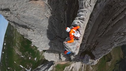 Climber makes nail-biting 2,019m ascent on limestone ridge