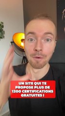 Plus de 1200 certifications gratuites a passer