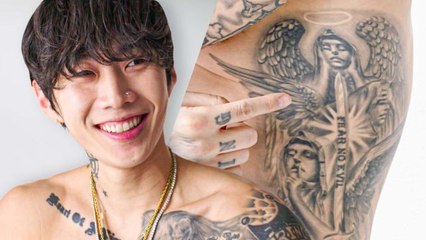 Jay Park Shows Off His Tattoos