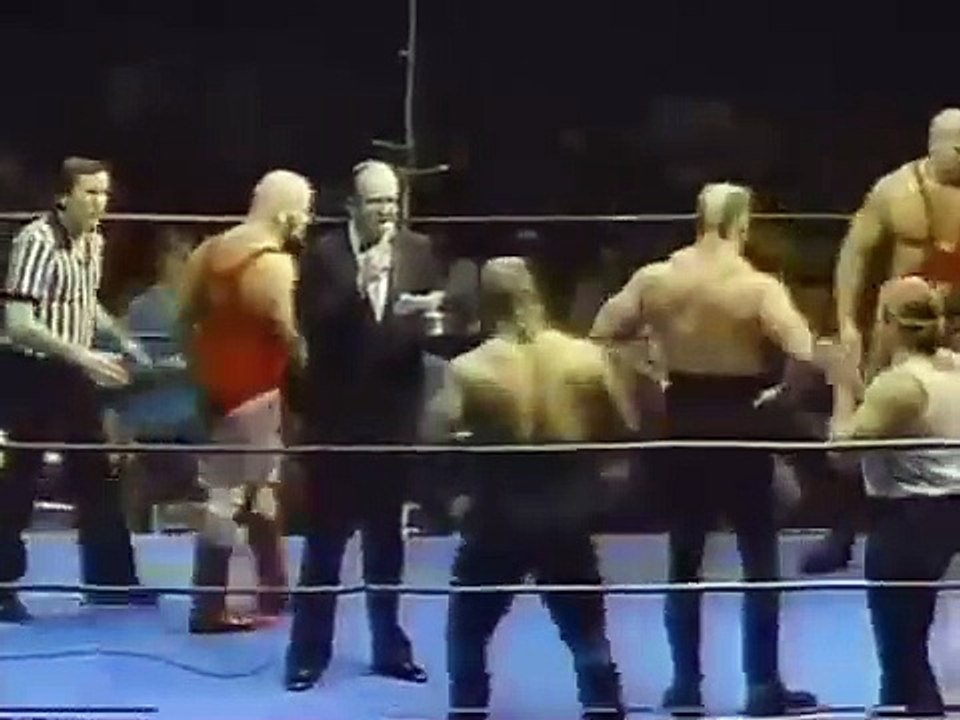 The Road Warriors vs. Nikita & Ivan Koloff