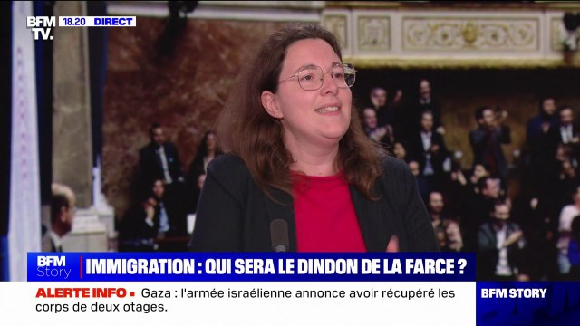 Rejet de la loi immigration: Nous avons évité 15 jours de débats nauséabonds où on aurait vu peu à peu le ministre de l'Intérieur céder absolument sur tout , affirme la député écologiste Cyrielle Chatelain