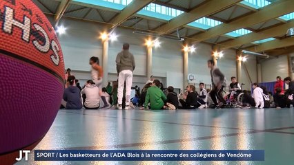 SPORT / Les basketteurs de l'ADA Blois à la rencontre des collégiens de Vendôme